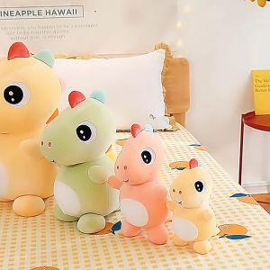 Gấu bông khủng long vây 7 màu mắt to siêu đáng yêu (25cm---75cm) vải miniso siêu mềm mịn an toàn cho trẻ nhỏ