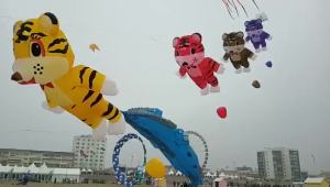 Large inflatable kite tiger kite outdoor toys giant dragon kite string reel animal kites buggy panda bear kites jeux enfant pipa