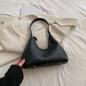 Macaroon Color Large Capacity Casual Underarm Tote Bag Versatile Shoulder Bag for Autumn And Winter Simple Fashion New Model