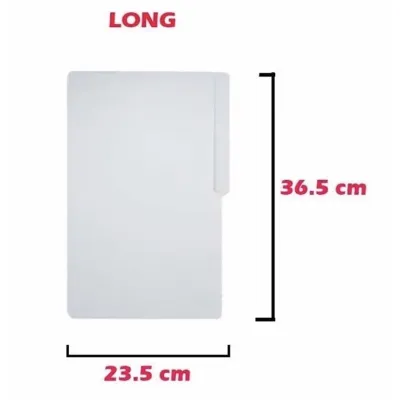 White folder long/short 12pcs