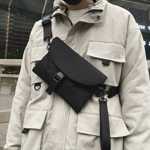New Mens Crossbody Bag Fashion Brand Single Shoulder Chest Bag Simple Versatile Functional Small Hanging Bag Casual Style