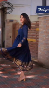 Butterfly Breeze Blue  Gown  For Women