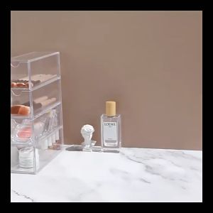 4 Layers Acrylic Glasses Storage Box Stackable Transparent Drawer type Display Holder Makeup Sunglasses Organizer