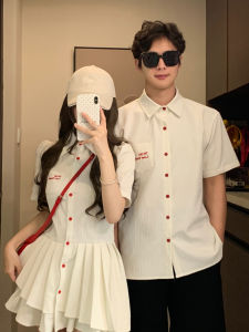 XILANDUO | Petite Academic Style Couple Set Blouse Skirt Combo