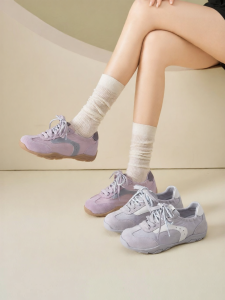 Josiny | Color Block Leisure Sport Purple Sneakers