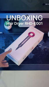 Ripple High Speed Hair Dryer Pengering Rambut Portable Silent Hair Dryer with Nozzle Fast Drying
