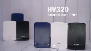 ADATA HV320 Portable External HDD 1TB/2TB | USB3.2 | SLIM (10.7mm) | 3 Years Local Warranty