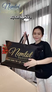 🆕SANG XỊN🆕Set Ngủ Văn Phòng Cao Cấp (Nệm Liền Gối) 80x190cm Vải Lụa Lyocell Mềm Mát - Tặng Túi Đựng - Nemtot Bedding