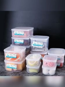 MM Food Storage Box Fridge Container Organizer Refrigerator Keep Fresh Freezer Airtight Seal