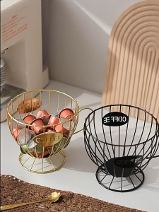 Nordic style Metal Universal Coffee Pod Holder Organizer for Counter Coffee Bar Coffee Pod Capsule