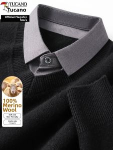 TUCANO | Shirt Collar Stylish Springwear Sweater Mens Jumper