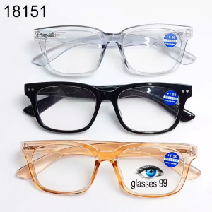 kacamata baca lensa antiradiasi frame 18151 frame plastik kaki per pria wanita