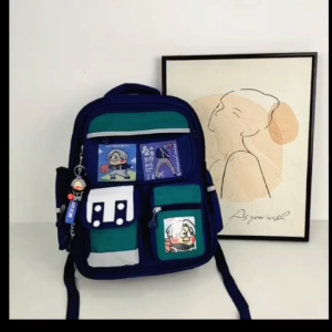 Grosir import jakarta 3125 Aff Free Kartu + Gantungan Kuromi Tas Sekolah Anak Viral Tahan Air Tas Terkiniian