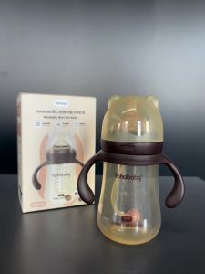 1 ถ้วย 3 ใช้ ขวดนมเด็กนาโนซิลเวอร์คอกว้าง 300 มล ขวดนม BPA ฟรี