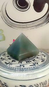 Kim Tự Tháp Mini Để Bàn Đá Thach Anh Xanh Tự Nhiên 5cm x 5cm Đá Thanh Tẩy Tarot Đá Phong Thủy