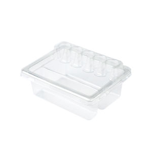 20pcs/box Transparent Disposable Tattoo Cartridge Needle Trays Plastic Tattoo Cartridge Cup Holder for Working Cup Cleaning Cup