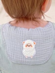 Insular Muslin 4 Layer Baby Sweat Back Towel Gauze Cotton Absorbent For Toddler and Kids