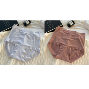 น้ําแข็ง ผ้าไหม สูง เอว ผู้หญิง ชุดชั้นใน ฤดูร้อน ควบคุมหน้าท้องแบบไม่มีรอยต่อขนาดใหญ่บาง ระบายอากาศได้ดี ยกก้น พรางหุ่น สุภาพสตรี กางเกงใน