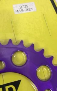 PROTAPER 415 SPROCKET TITANIUM HD YAMAHA LC135 RXZ Y125ZR 125Z SRL110 FZ150I (4 LUBANG)