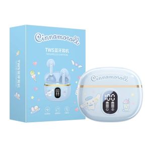 Sanrio | Sanrio TWS Earbuds BL48 Kuromi Bluetooth Earphones Cinnamoroll Wireless Headset Hello Kitty Sport Noise Reduction Game Headphone