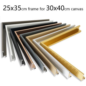 25x35cm Outer Frame For 30x40cm Canvas Painting Gold Aluminum Alloy Oil Painting Frame Wall Art Photo Poster Frame Home Decor