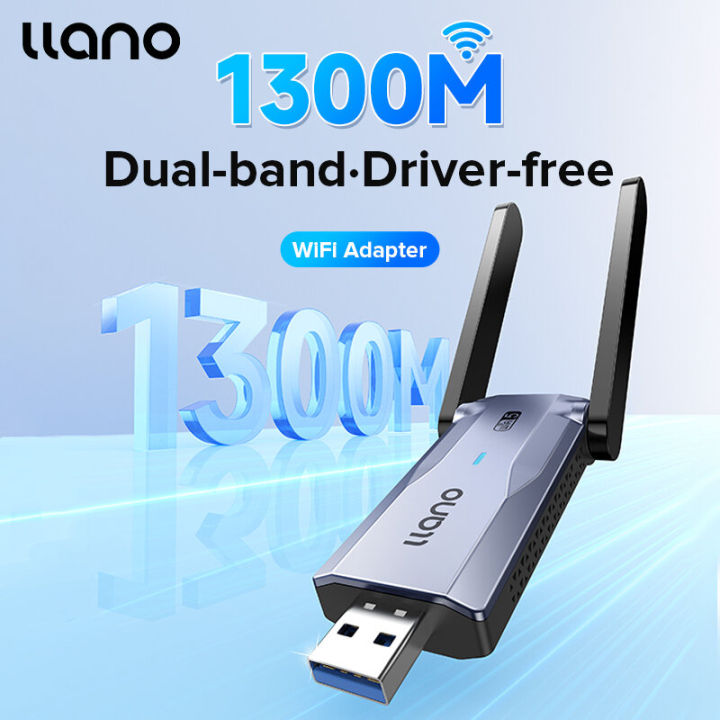 llano Wifi6 Bộ chuyển đổi mạng không dây, e-thể thao lớp, Tri-Band 5400Mbps cho máy tính xách tay Máy tính để bàn Bộ chuyển đổi Ethernet USB Card mạng