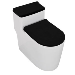 Universal Stretching Toilet Covers and Toilet Tank Lid Cover Set Soft Plush Bathroom Closestool Seat Case