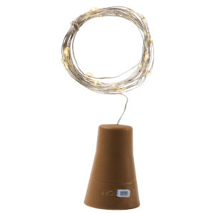 BEAUTY IN THE LIGHT | Solar Christmas LED Copper Wire String Light Bottle Stopper