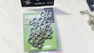 JIGGING PRO | Bộ 15 Móc Câu Hình Số 8 Chắc Chắn JIGGING PRO Cỡ S/M/L Thép Không Gỉ Siêu Bền Móc Phụ Trợ Câu Cá Vòng Nối Cho Câu Cá.