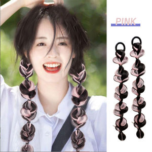 Natural Ponytail Wig Synthetic Ponytail Straight Hair Wig Female Clip-On Hair Extension Y2K Style