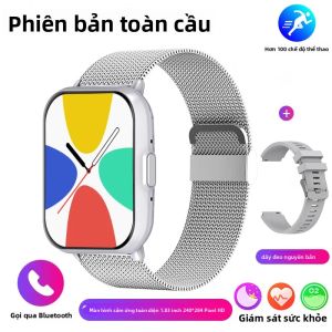 Đồng Hồ Thông Minh Xiaomi Dành Cho Nam Và Nữ Theo Dõi Sức Khỏe Chống Nước Với Hơn 100 Chế Độ Thể Thao Nhịp Tim Và Khả Năng Gọi Bluetooth