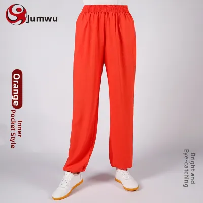 Unisex Martial Arts Trousers Linen Loose and Breathable