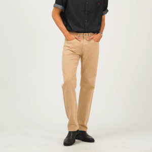 EDWIN JEANS - NEW MILAN LIGHT KHAKY Celana Panjang Jeans Colored Denim - Celana Panjang Colored Denim Pria