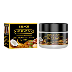 Headline:Eelhoe Hair Mask Nourishing Repair Hair Damage Frizzy Dry Treatment Coconut Smooth Soften Hair Scalp Care Hair Mask Soft Straighten Improve Frizzy Dryness Shiny Smooth Repairing Dye Treat Keratin Repair Mask for Hair