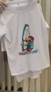 Áo Thun Nam Nữ Trẻ Em Tay Ngắn Rộng Cổ Tròn Basic Cotton 4 Chiều 100% Cao Cấp NPTprint  - Aó Thun Gia Đình Đi Biển