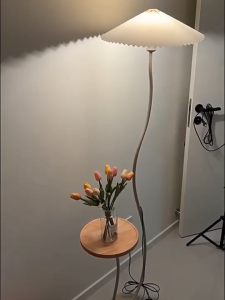 โคมไฟตั้งพื้น LED แบบสเปกตรัมเต็ม ออกแบบอย่างสร้างสรรค์ ความหรูหราเรียบง่าย โคมไฟตกแต่ง โคมไฟโต๊ะโซฟาห้องนอน