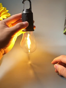 LED Camping Lights Solar Powered Bulb Lights 3 Light Modes Outdoor Lights