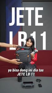 Tas Lensa Kamera dan Drone Mini JETE LB11 Sling Bag Waterproof - Premium Material