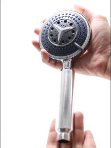 Hand Shower 1 Set Kran+Selang Kamar Mandi Bahan Stainless Dan Abs Chrome HS-81 + G-6 + JS-20