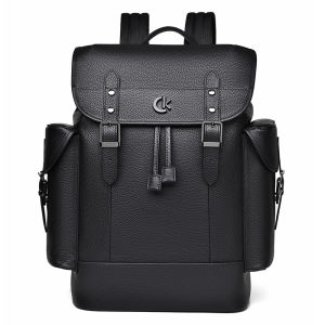 BATYLANLO | Mens Leather Business Casual Laptop Backpack