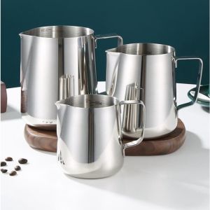 Stainless Steel Frothing Pitcher Pull Flower Cup Cappuccino Coffee Milk frother Mugs Pull Espresso