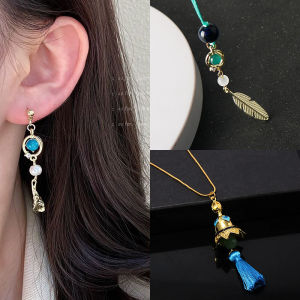 Impact Wanderer Earrings Cosplay Scaramouche Tullaytullahs Remembrance Halloween Party Props Cell Phone Chain Pendants