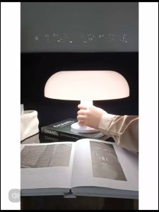 5W 28×19.5cm LED USB Mushroom Table Lamp Minimalist Modern Bedside Lamp Study Creative Lamp