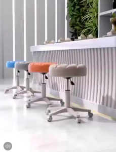 Swivel Lift Stool Adjustable Office Chair Computer Chair with Wheels for Hair Salon Makeup Chairs