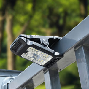 Solar Powered Lamp Clip-On Garden Camping Light Pathway Illumination Outdoor Lighting