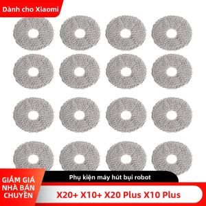 Phụ Kiện Thay Thế Khăn Lau Bền 16 Chiếc Dành Cho Robot Hút Bụi Xiaomi X20+ X10+ X20 Plus X10 Plus Miếng Lau Thay Thế