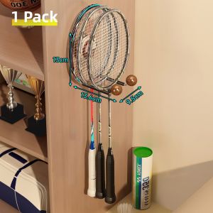 QIOEROUL | Suction Wall Mount Racket Storage Rack