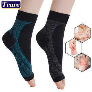 1 Pair Sports Compression Ankle Support for Plantar Fasciitis Achilles Tendonitis Relief - Ankle Compression Sleeve for Heel Spurs Foot Swelling Fatigue & Sprain - Arch Brace for Work Gym