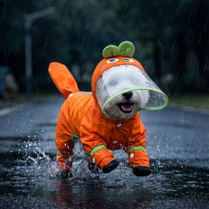 hipidog | Waterproof Four Legs Pet Raincoat for Small Dogs