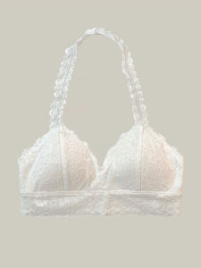 Áo Ngực Ren Mỏng Thiết Kế Tam Giác Billboom Dành Cho Nữ Áo Ngực Mùa Thu 2024 Áo Ngực Cổ Treo Thường Ngày Bằng Polyester